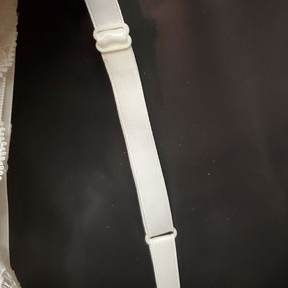 Vintage 60s Gaymode JC Penny's Nylon Slip Dress Nightgown White Lace Lingerie Sm - Picture 5 of 8